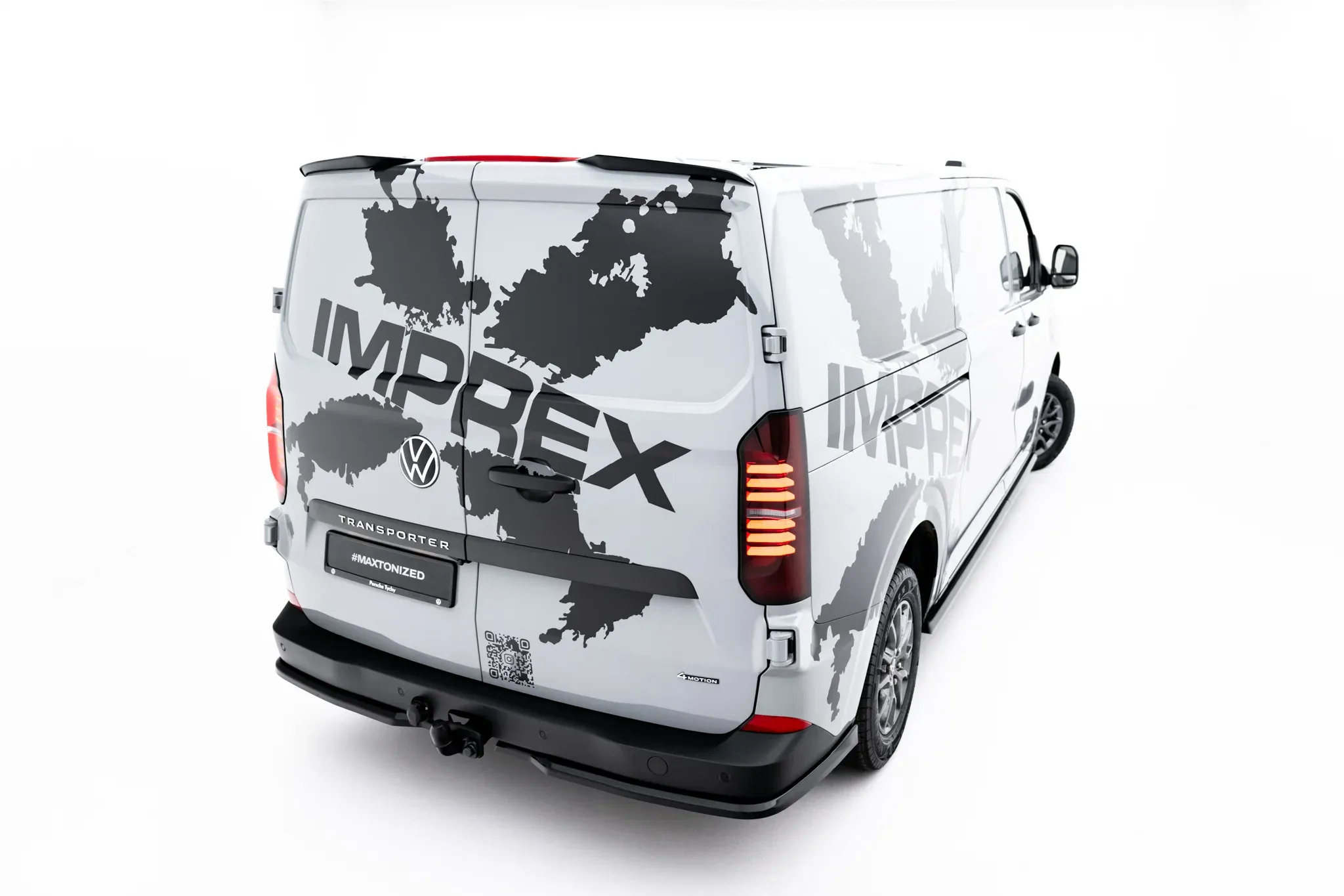 Takspoiler Ford Transit / e-Transit Custom II 2023 -> | Glossy Black Edition