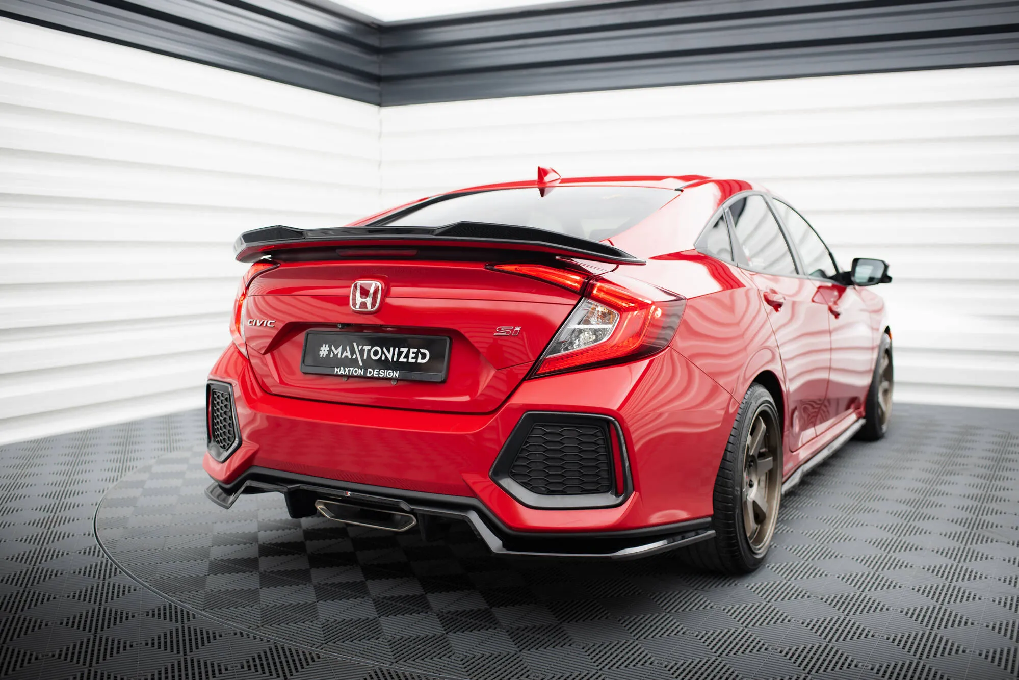 Takspoiler Honda Civic SI X 2017 - 2022 | Glossy Black Edition – bilde 2