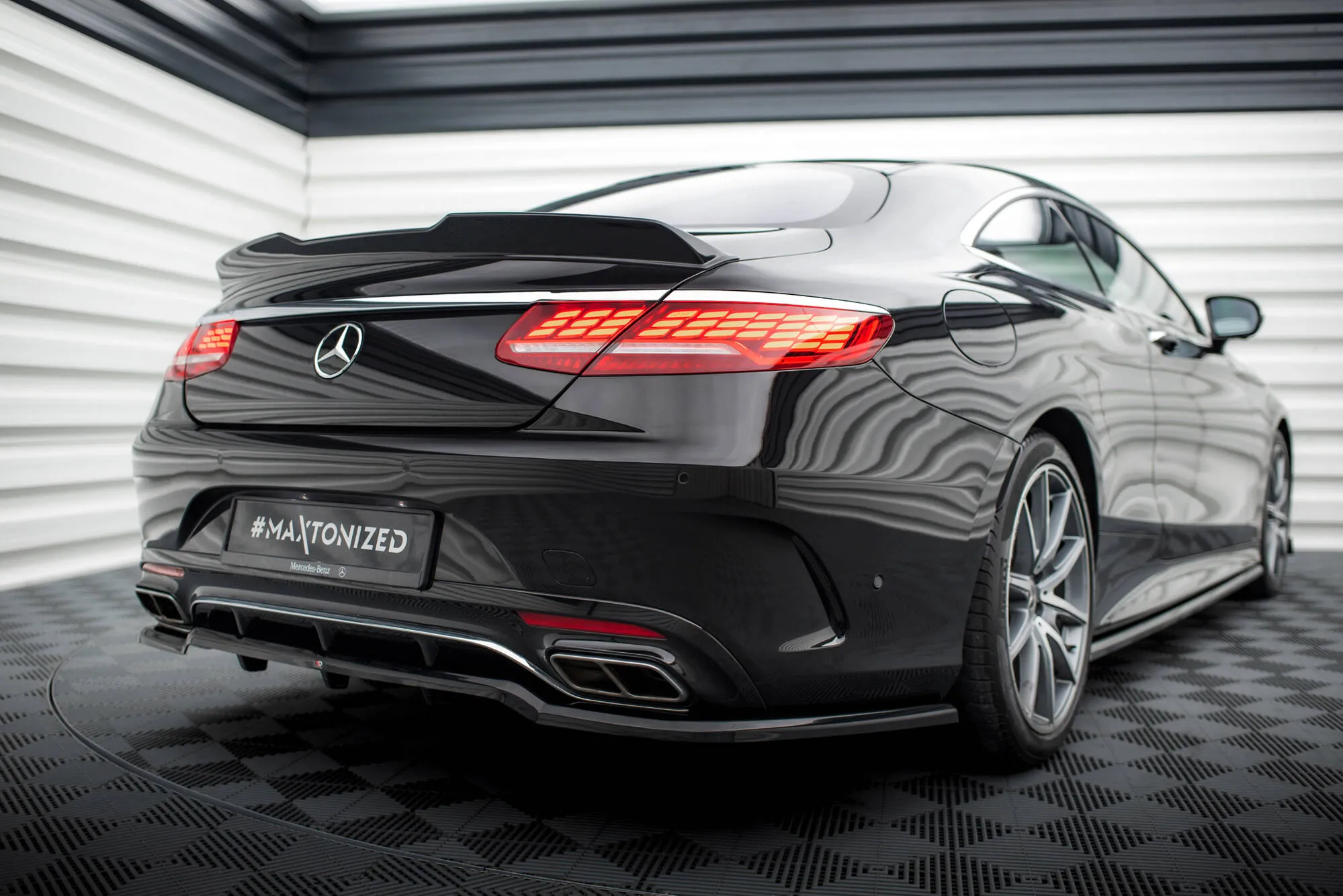 Takspoiler Mercedes-Benz S Coupe AMG (C217) Facelift 2017 - 2020 | Glossy Black Edition – bilde 2