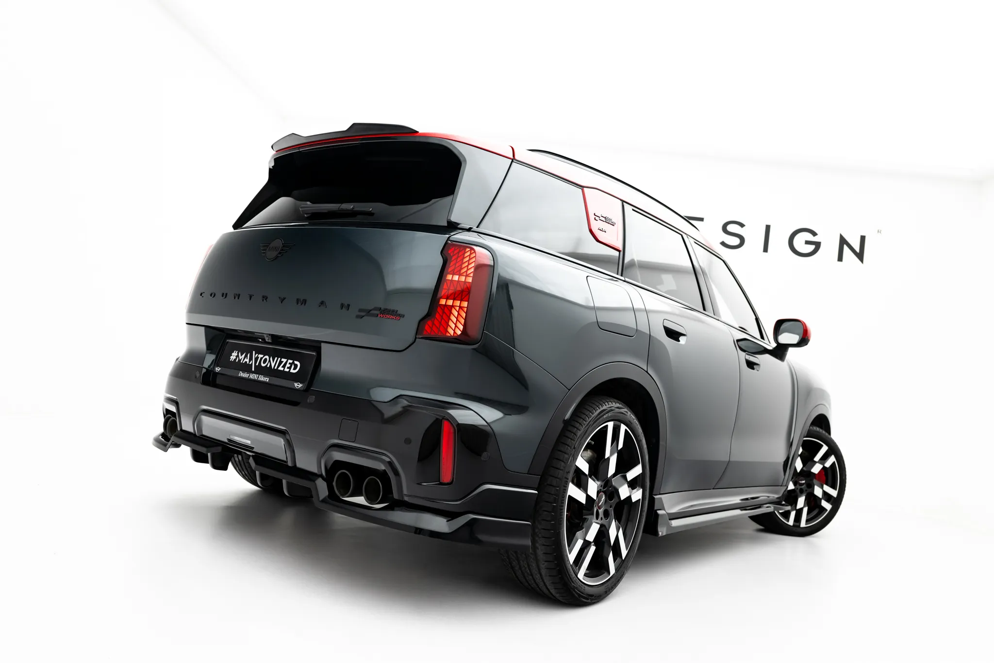 Takspoiler Mini Countryman Jcw (U25) 2023 -> | Glossy Black Edition – bilde 3