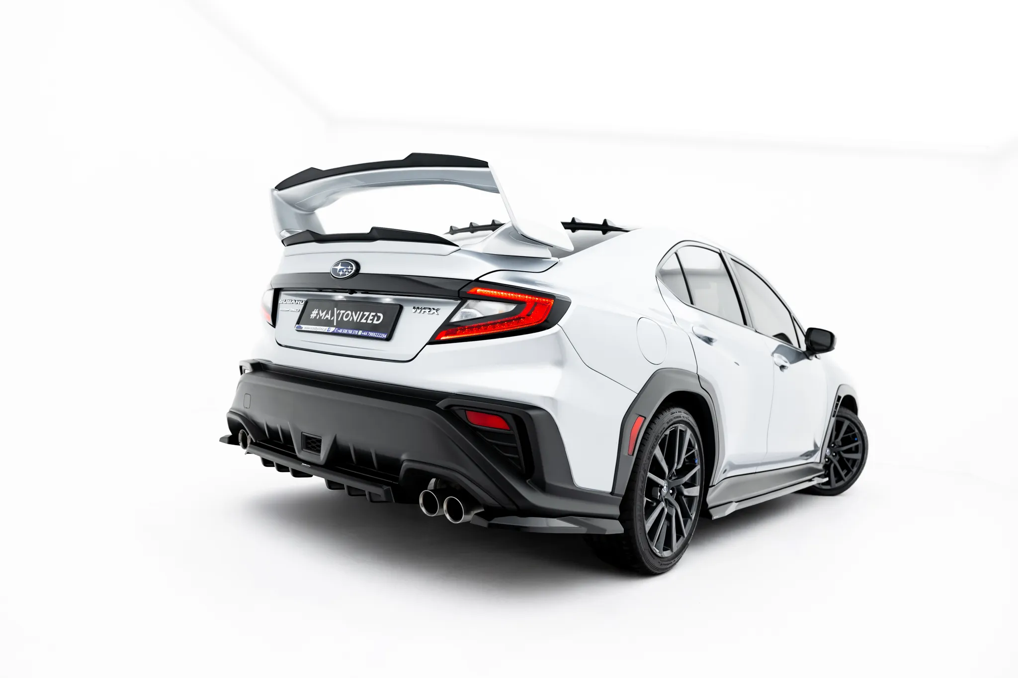 Takspoiler (nedre) Subaru WRX STI II Facelift 2021 -> | Glossy Black Edition – bilde 2