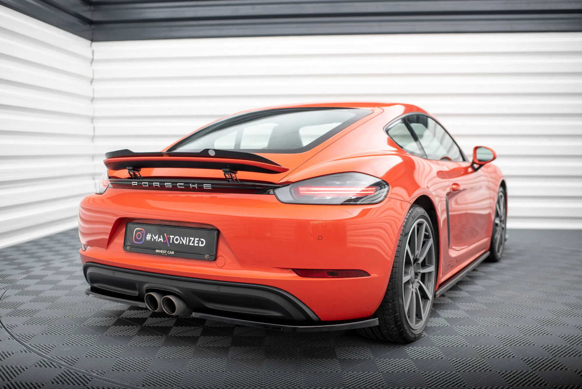 Takspoiler Porsche 718 Cayman 982c 2016 - 2025 | Glossy Black Edition – bilde 2