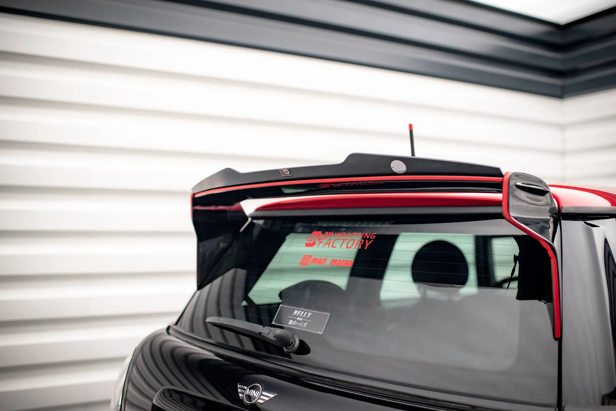 Takspoiler V.2 Mini Cooper II R56 (John Cooper Works) 2006-2010 | Glossy Black Edition