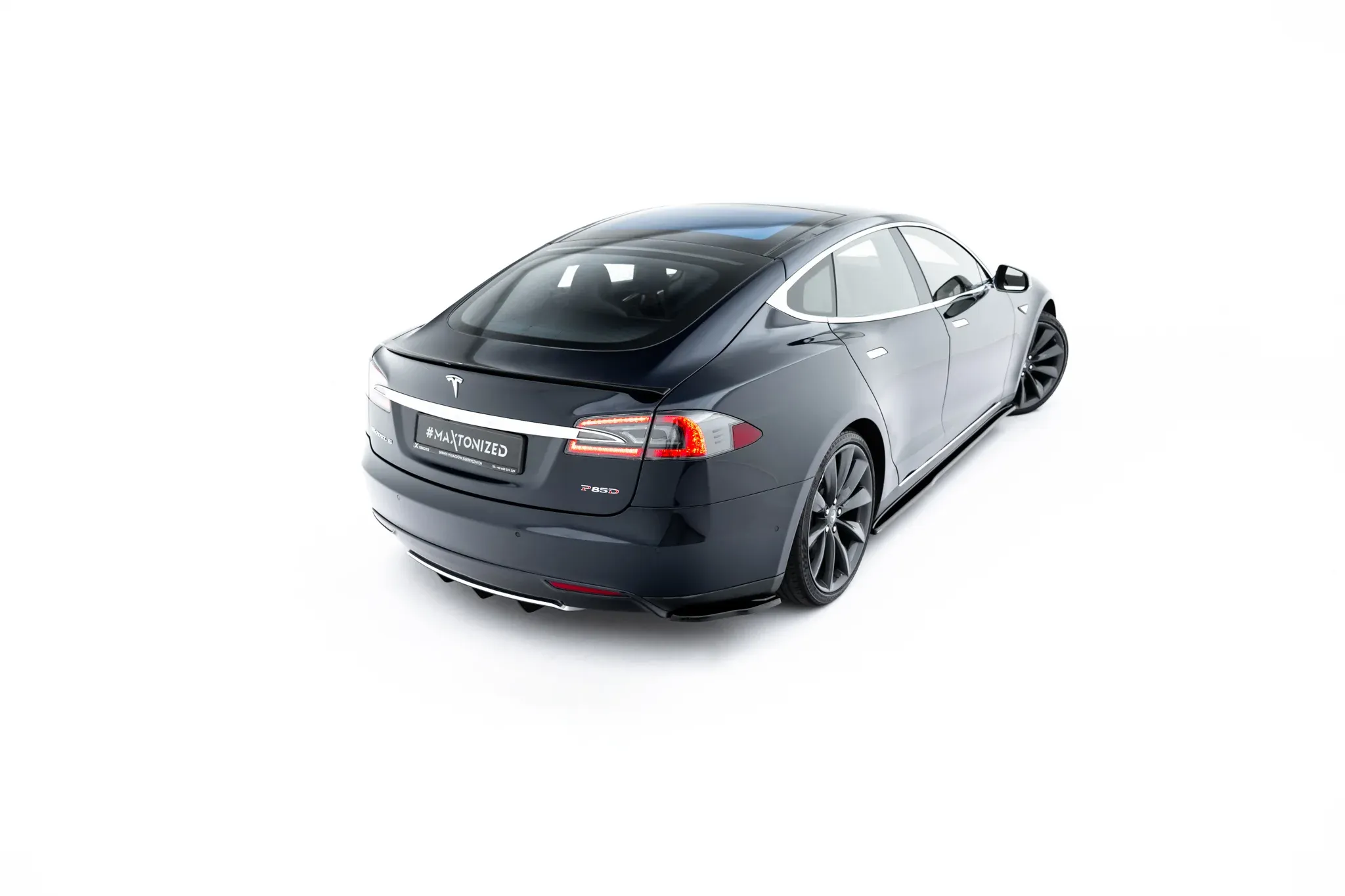 Takspoiler V.2 Tesla Model S 2016 - 2021 | Glossy Black Edition – bilde 4