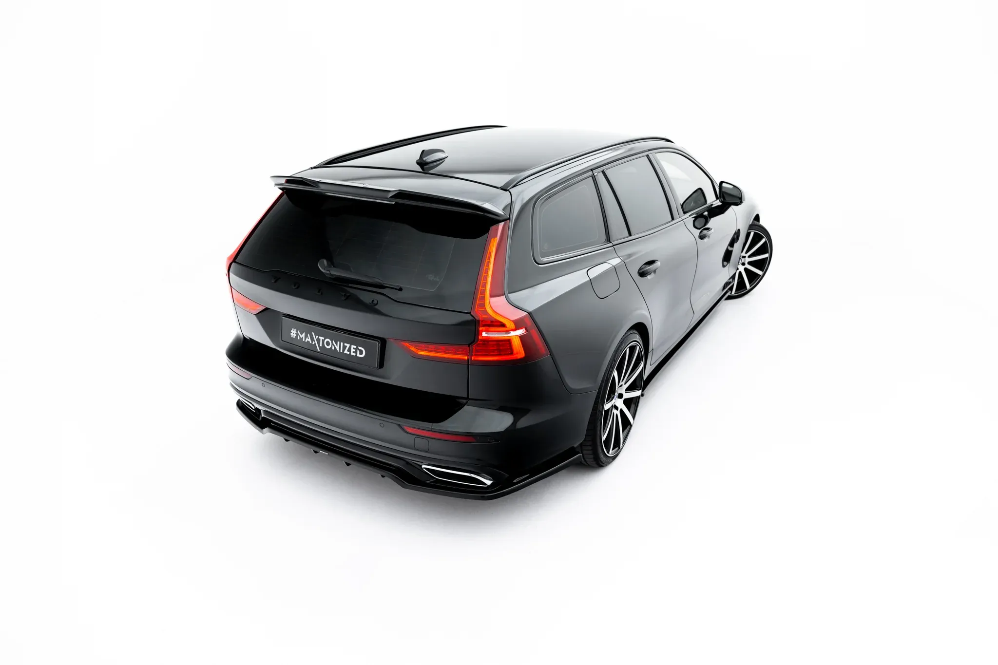 Takspoiler Volvo V60 II R-Design 2018-> | Glossy Black Edition