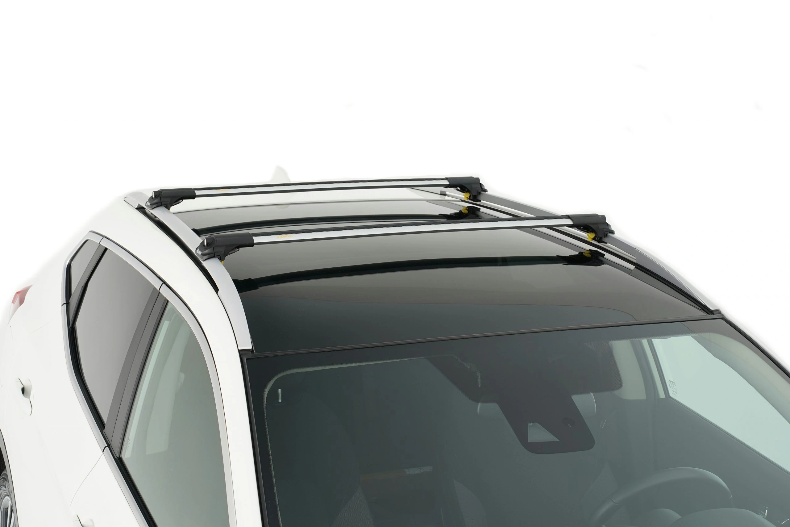 Takstativ Audi A6 Allroad C7 2011 - 2018 / Mitsubishi Pajero IV 2006 - 2021 │ Turtle Air1 Roof Rack Silver - sett 2 stk. – bilde 8