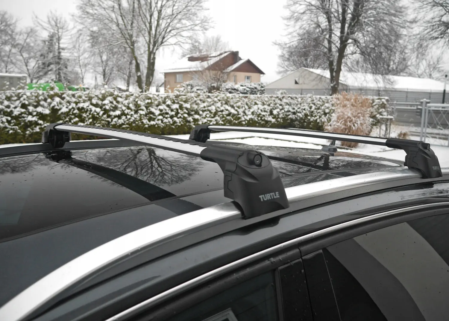 Takstativ Audi Q5 8R 2008 - 2016 │ Turtle Air2 Roof Rack Silver