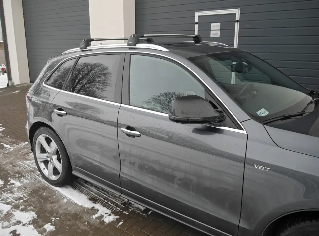 Takstativ Audi Q5 8R 2008 - 2016 │ Turtle Air2 Roof Rack Silver – bilde 2