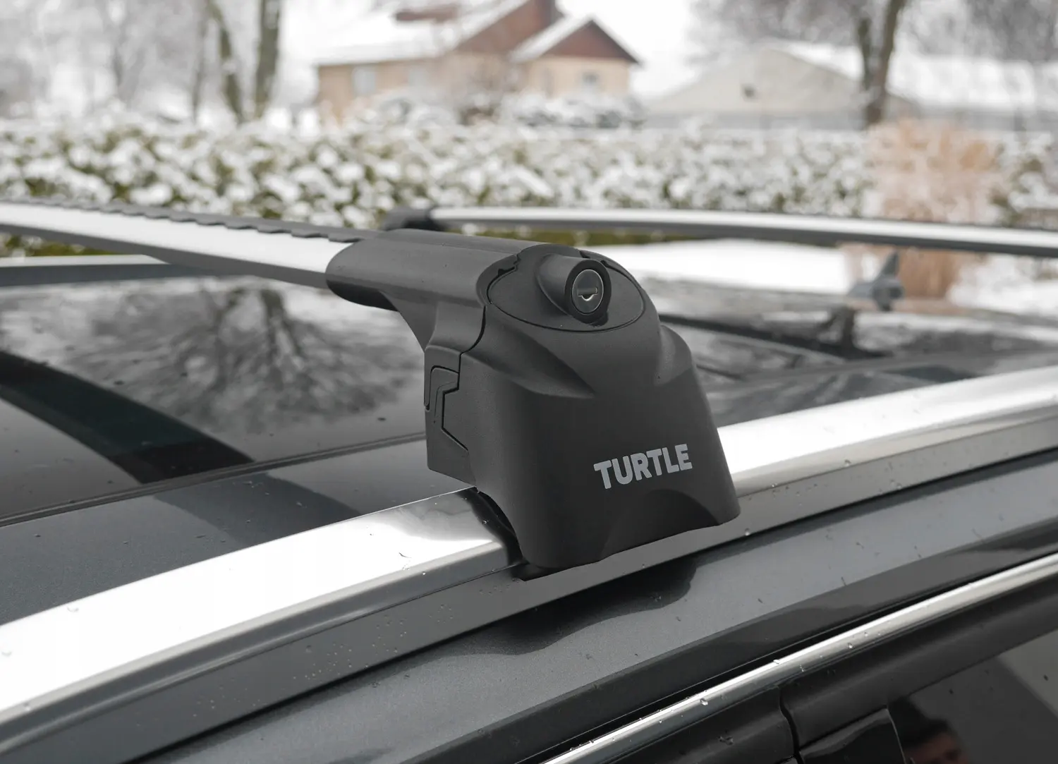 Takstativ Audi Q5 8R 2008 - 2016 │ Turtle Air2 Roof Rack Silver – bilde 4