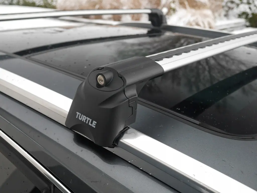 Takstativ Audi Q5 8R 2008 - 2016 │ Turtle Air2 Roof Rack Silver – bilde 5