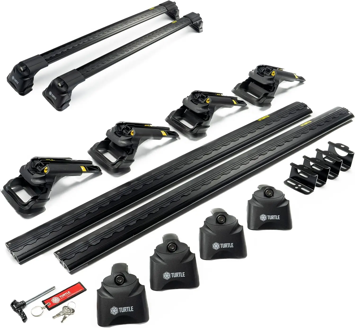 Takstativ BMW 2 F22 / M2 F87 / 4 F32 F36 / M4 F82 │ Turtle Air3 Roof Rack Black - sett 2 stk. – bilde 9