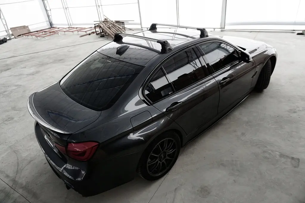 Takstativ BMW 3 (F30) Sedan 2011 - 2018 │ Turtle Air3 Roof Rack Black – bilde 2