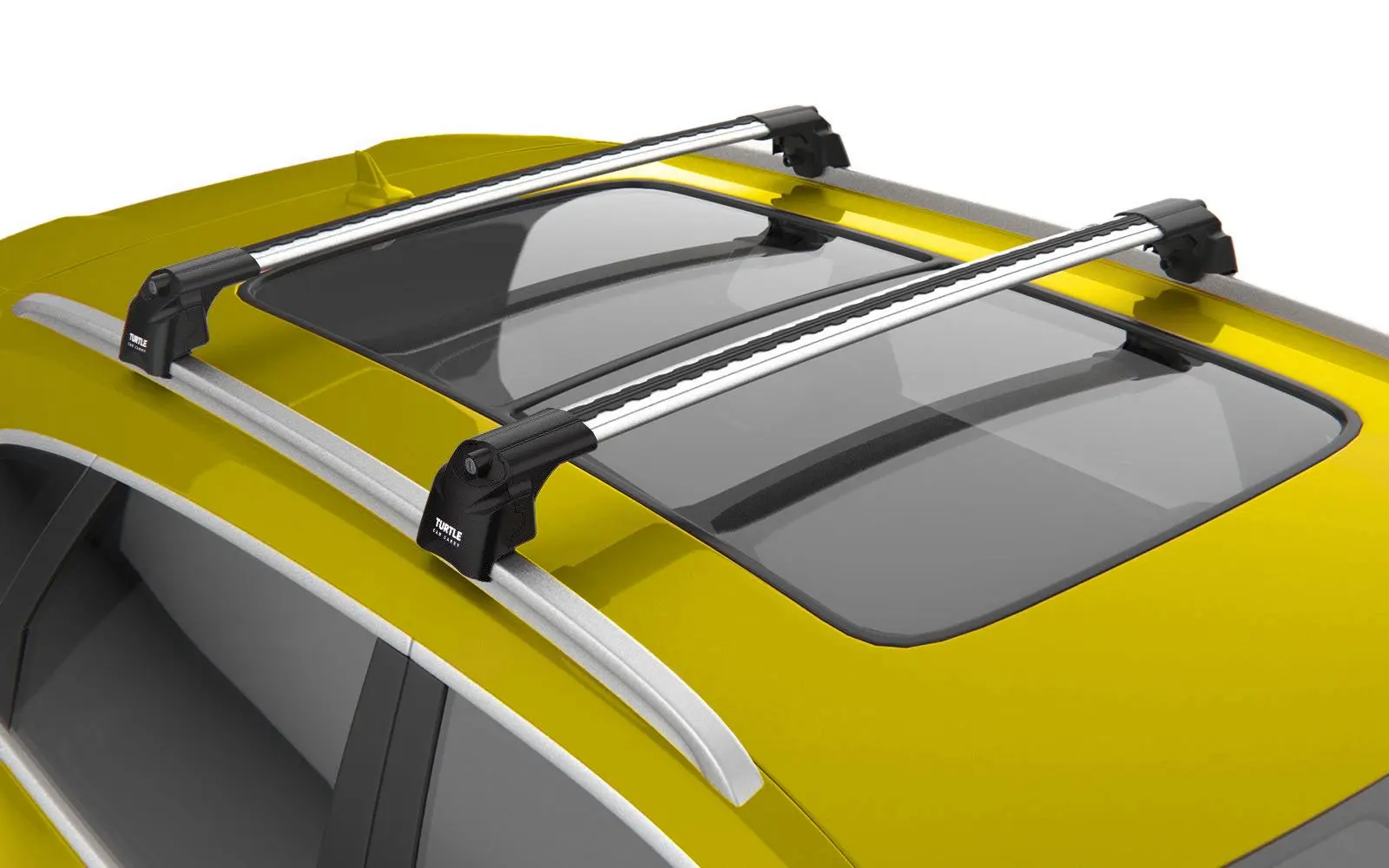 Takstativ BYD Atto 3 2021 ->  │ Turtle Air2 Roof Rack Silver - sett 2 stk. Image 3