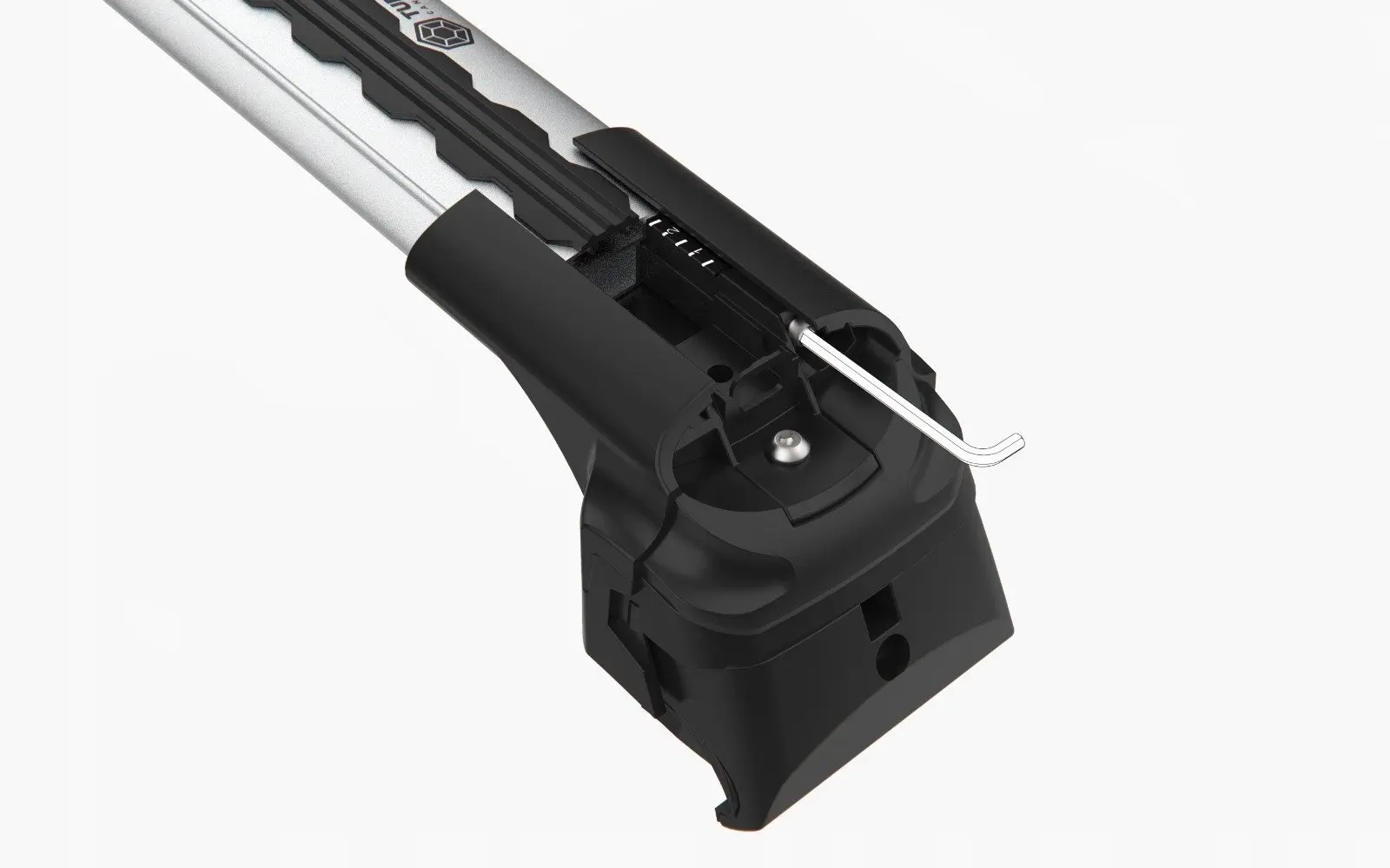 Takstativ BYD Atto 3 2021 ->  │ Turtle Air2 Roof Rack Silver - sett 2 stk. Image 8