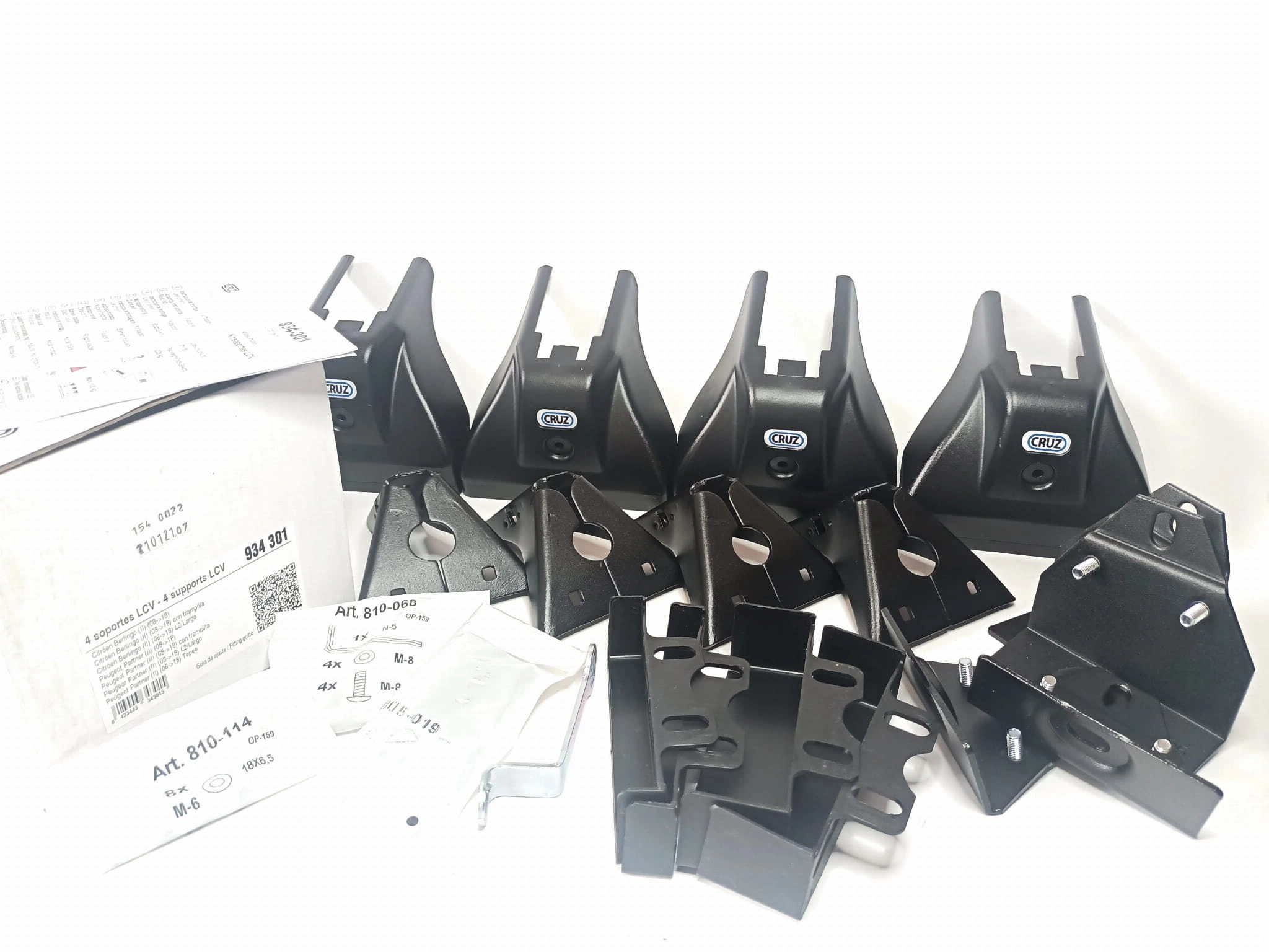 Takstativ Citroen Berlingo III / Peugeot Partner II 2008 - 2018 │ CRUZ Alu Cargo AF2-118  Roof Racks - sett 2 stk. – bilde 5