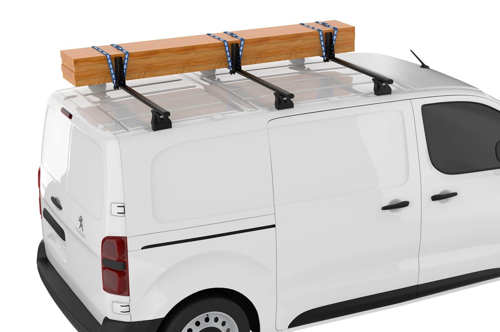 Takstativ Citroen Jumper / Fiat Ducato / Peugeot Boxer / Opel Movano / Iveco Daily / Toyota Proace Max │ Cruz Cargo Xpro Black - sett 3 stk. – bilde 3