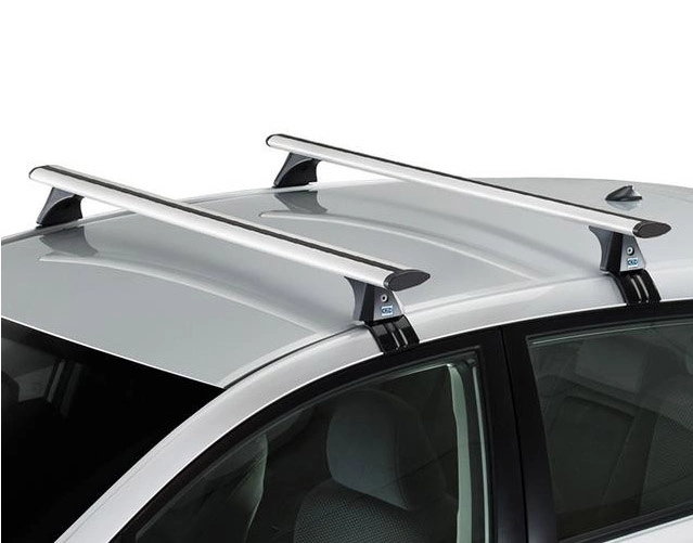 Takstativ Isuzu D-Max II Double Cab 2012 - 2019 │ for modeller uten takrails - Cruz Airo Silver T118 - sett 2 stk. – bilde 3