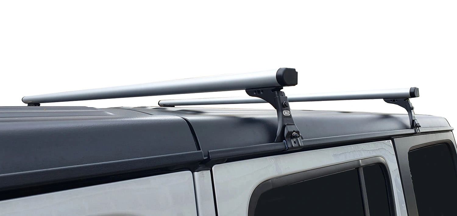Takstativ Jeep Wrangler YJ / TJ 1987 - 2007 │  Cruz Silver Roof Racks - sett 2 stk.