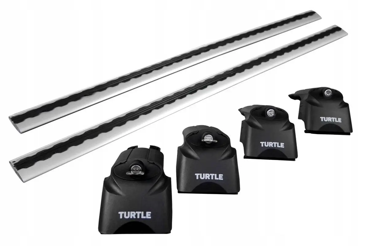 Takstativ Kia Niro I / e-Niro I / Kia Soul II / e-Soul I │ Turtle Air2 Roof Rack Silver Image 11