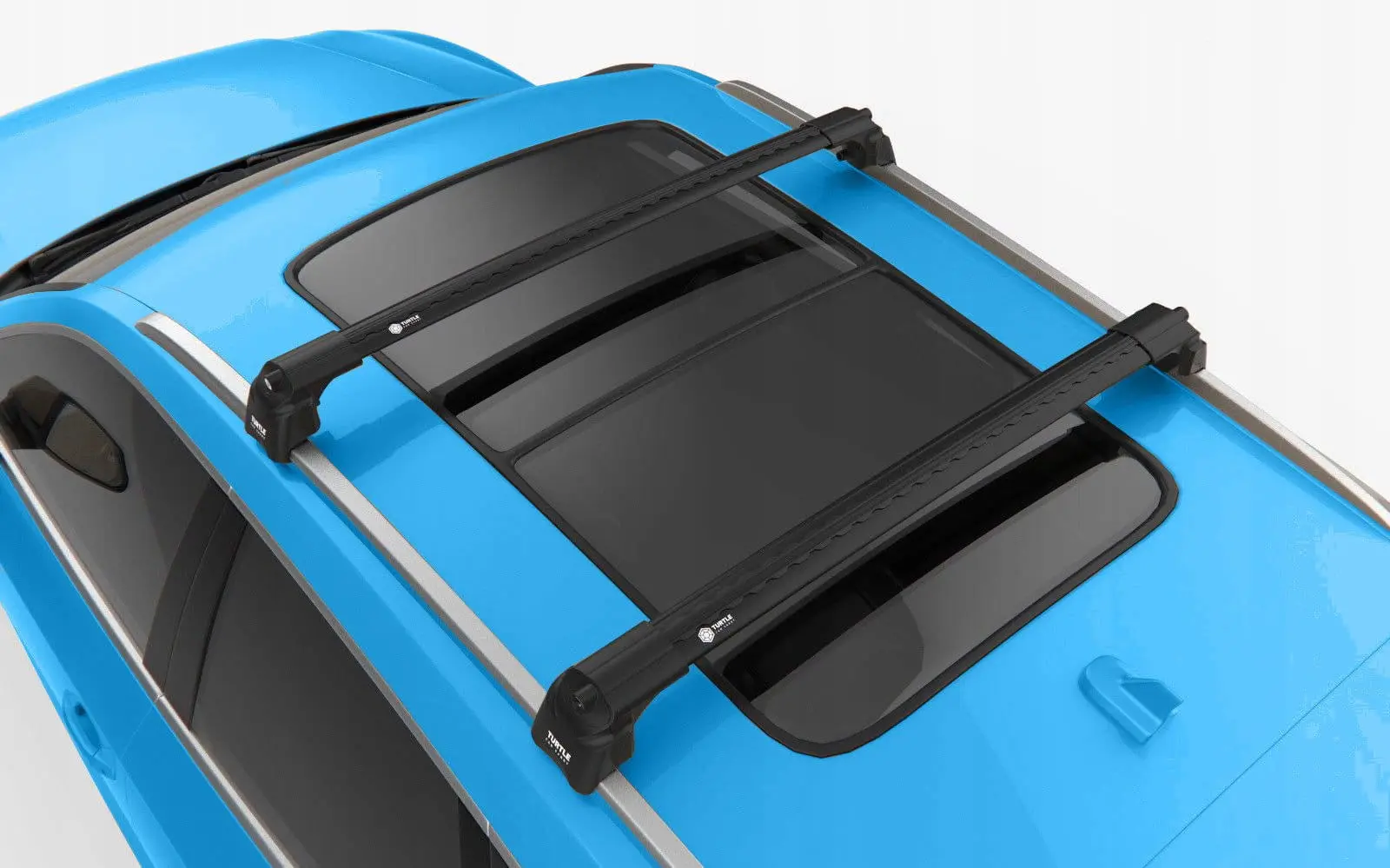 Takstativ Kia Niro I / Kia e-Niro I 2016 - 2022 │ Turtle Air2 Roof Rack Black – bilde 3