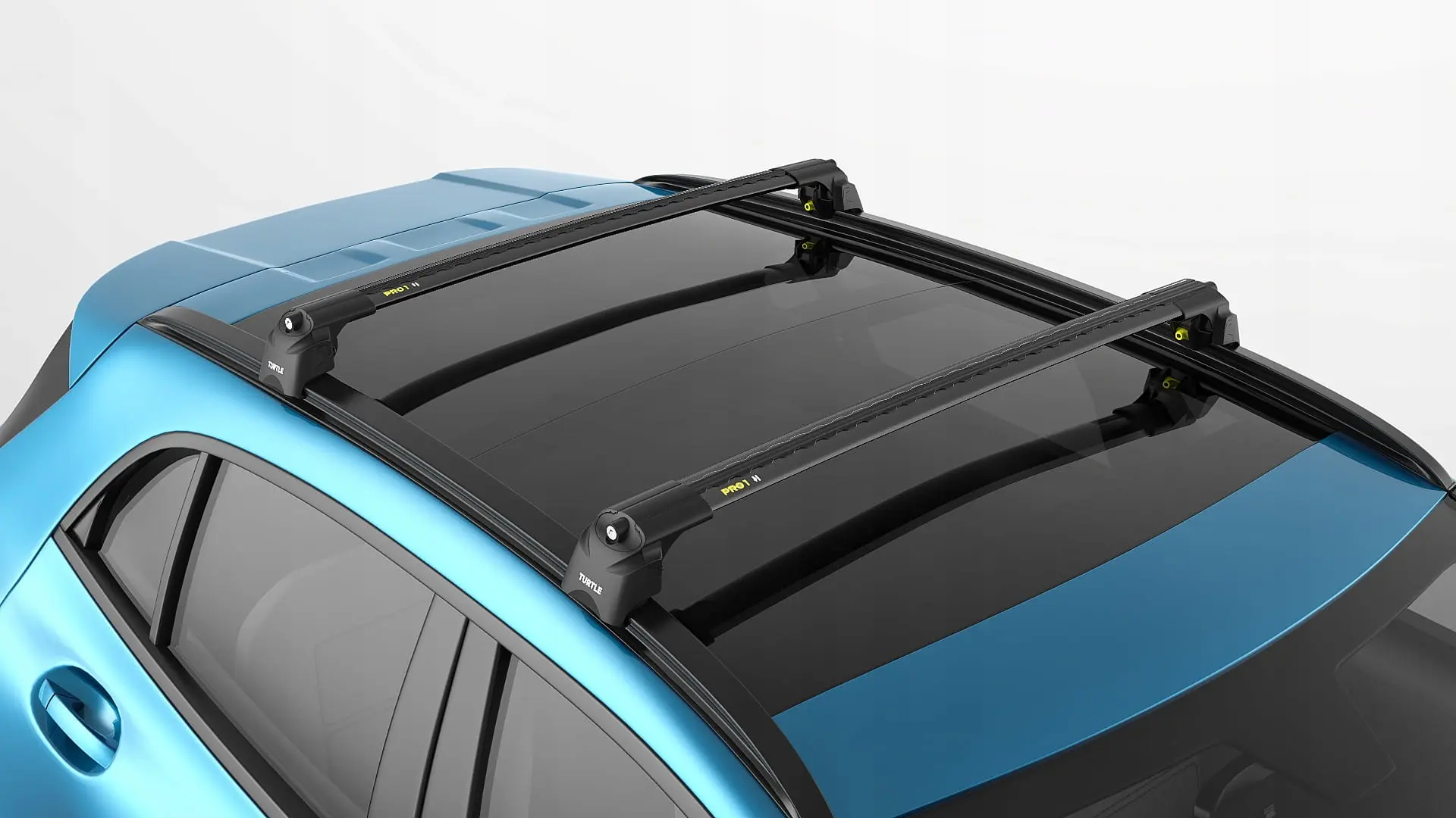 Takstativ Kia Niro I / Kia e-Niro I 2016 - 2022 │ Turtle Air2 Roof Rack Black – bilde 4