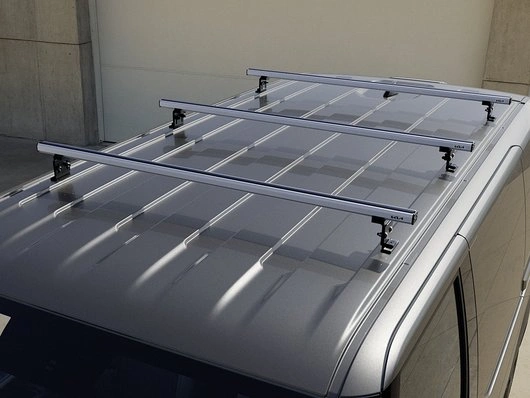 Takstativ Kia PV5 Passenger / PV5 Cargo 2025 -> │ Roof rack, aluminium - sett 3 stk.