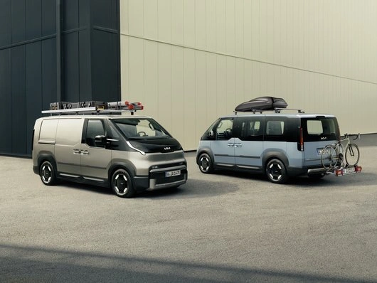 Takstativ Kia PV5 Passenger / PV5 Cargo 2025 -> │ Roof rack, aluminium - sett 3 stk. – bilde 4