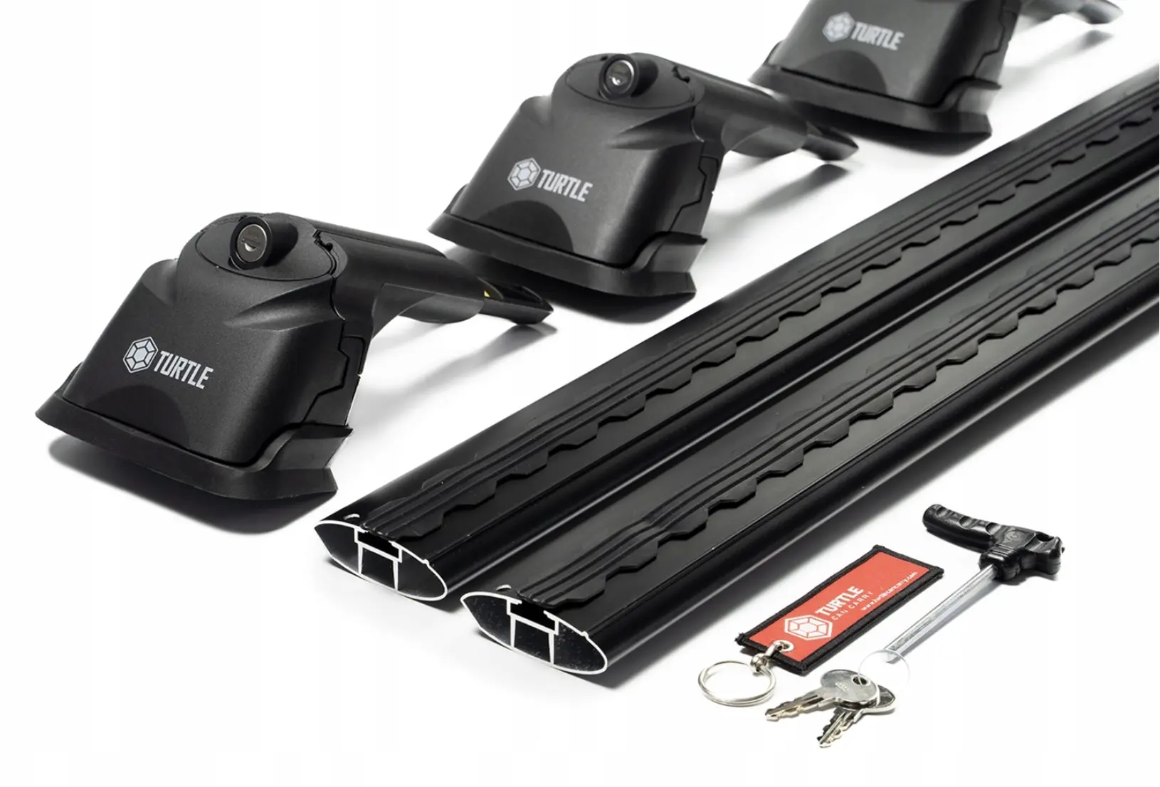 Takstativ Land Rover Range Rover (L322) 2002 - 2012 │ Turtle Air3 Roof Rack Black - sett 2 stk. – bilde 12