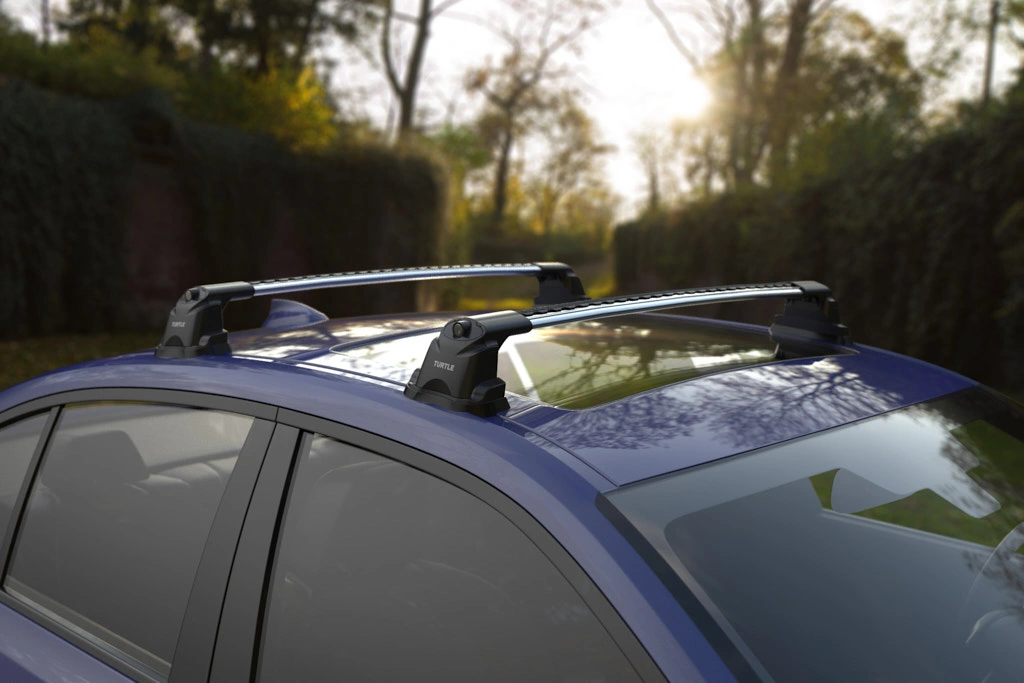 Takstativ Land Rover Range Rover (L322) 2002 - 2012 │ Turtle Air3 Roof Rack Silver - sett 2 stk. – bilde 4