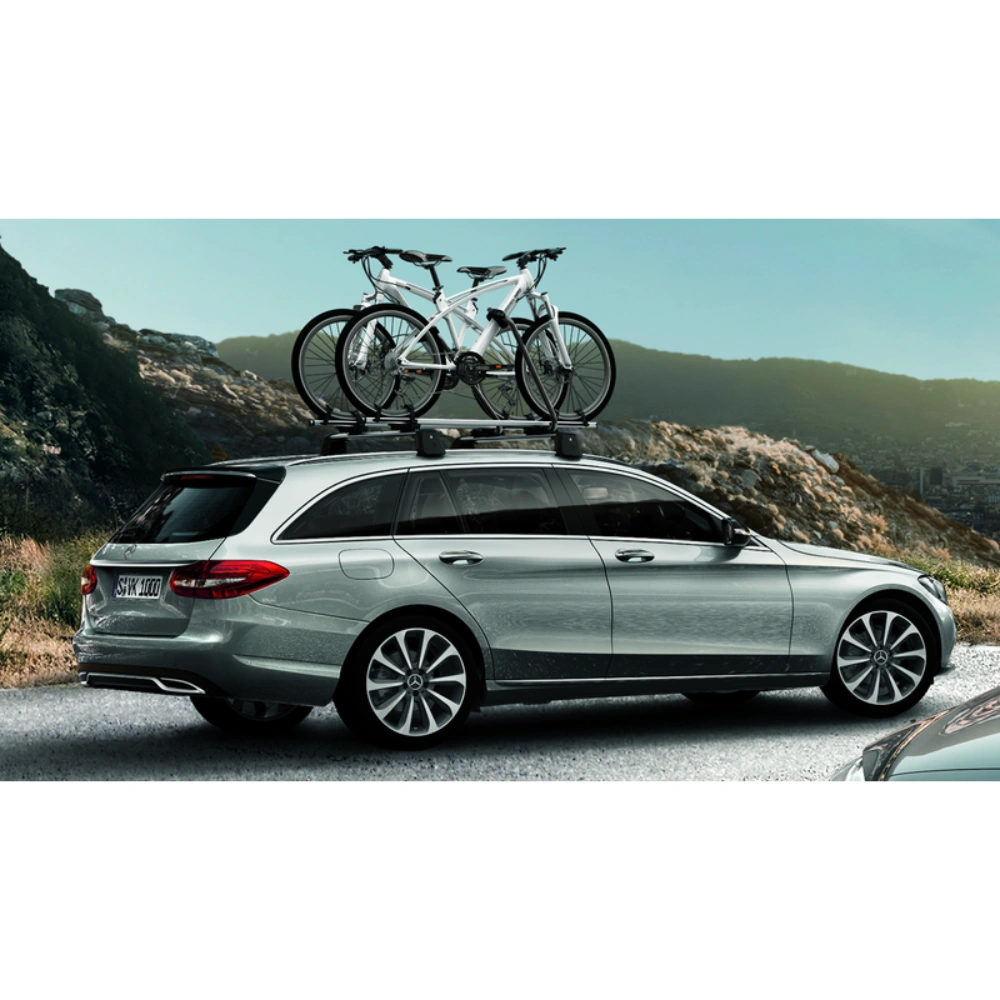 Takstativ Mercedes-Benz C (S205 / W205) Stasjonsvogn 2014 - 2018 | Genuine® Aluminium Roof Rails Carrier Bars - sett 2 stk. – bilde 2