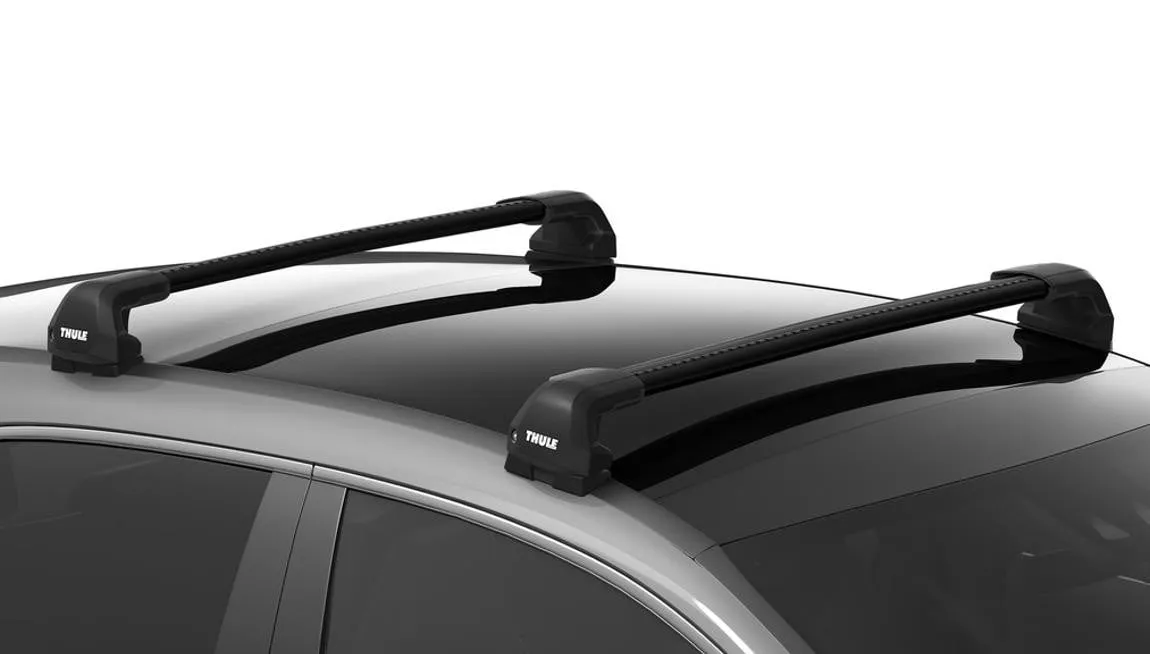 Takstativ Mercedes-Benz EQS (V297) 2021 - > │ Thule WingBar Fixpoint Edge 113/104 Black - sett 2 stk.