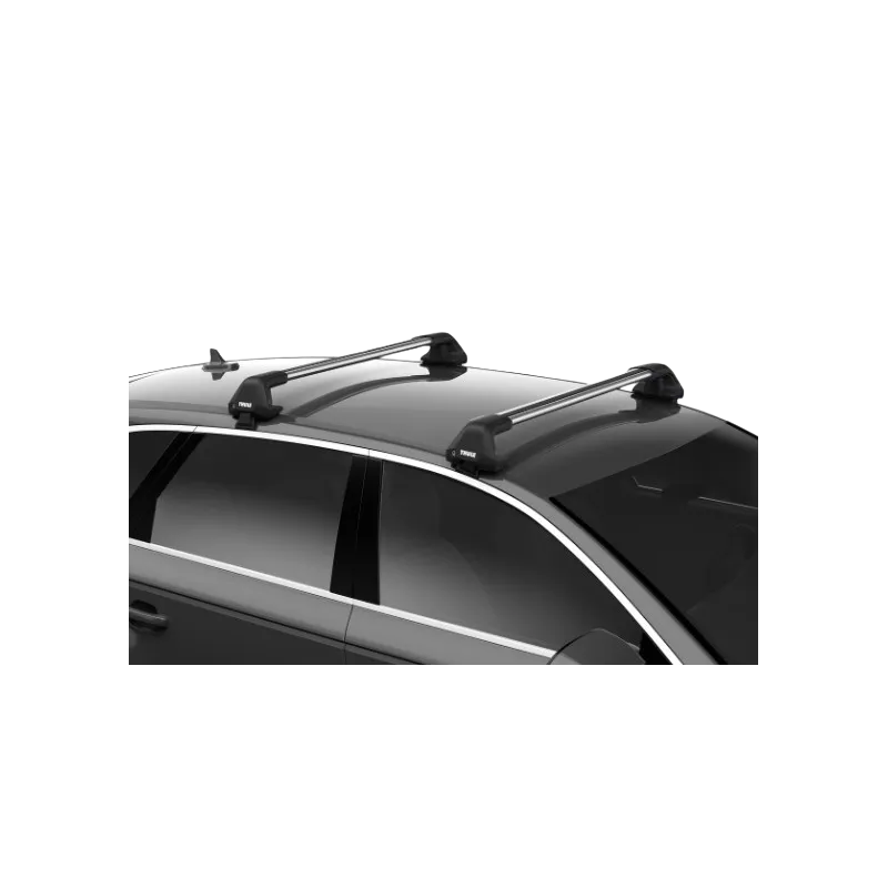Takstativ Mercedes-Benz EQS (V297) 2021 - > │ Thule WingBar Fixpoint Edge 113/104 Silver - sett 2 stk.