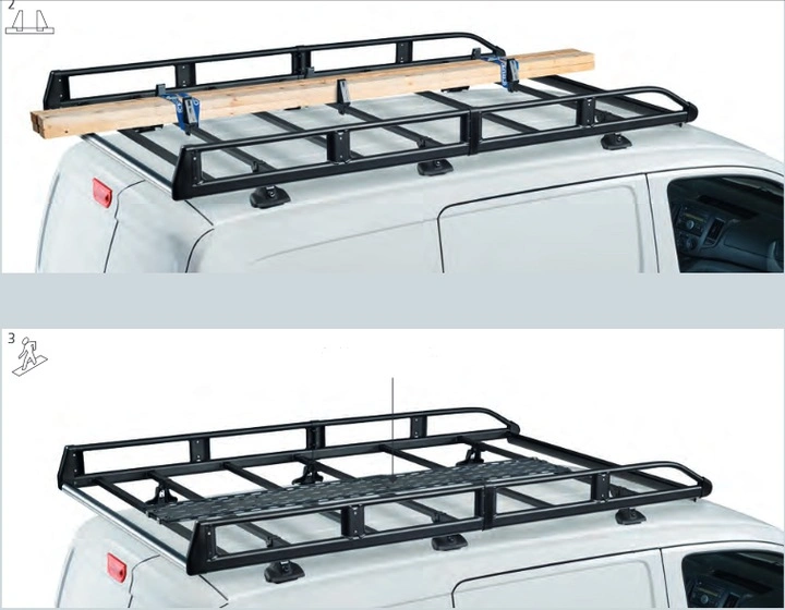 Takstativ plattform Citroen Jumper II / Peugeot Boxer II / Fiat Ducato III 2006 -> │ L3 - Takgrind  Evo Rack – bilde 6
