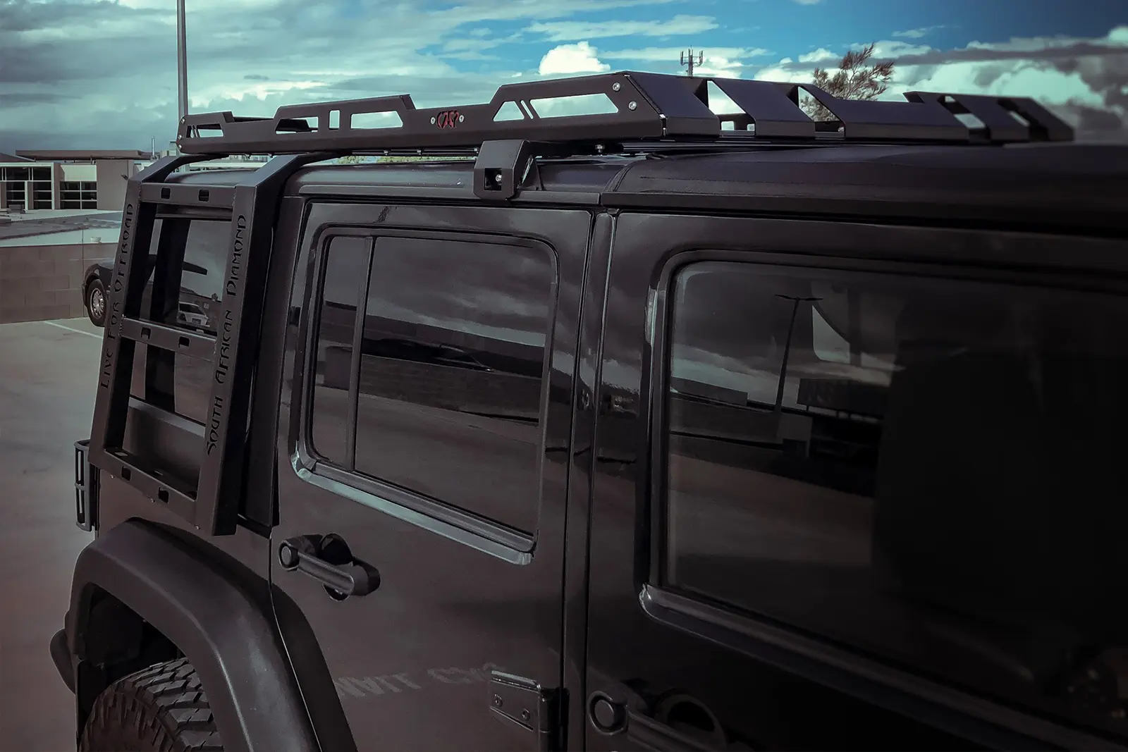 Takstativ plattform Jeep Wrangler JL 2017 -> │ Takgrind m/ stige | – bilde 2