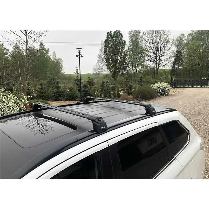 Takstativ Porsche Cayenne III (9YA) 2017 -> / Audi A6 C7 Avant 2011 - 2018 │ Turtle Air2 Roof Rack Black Image 1