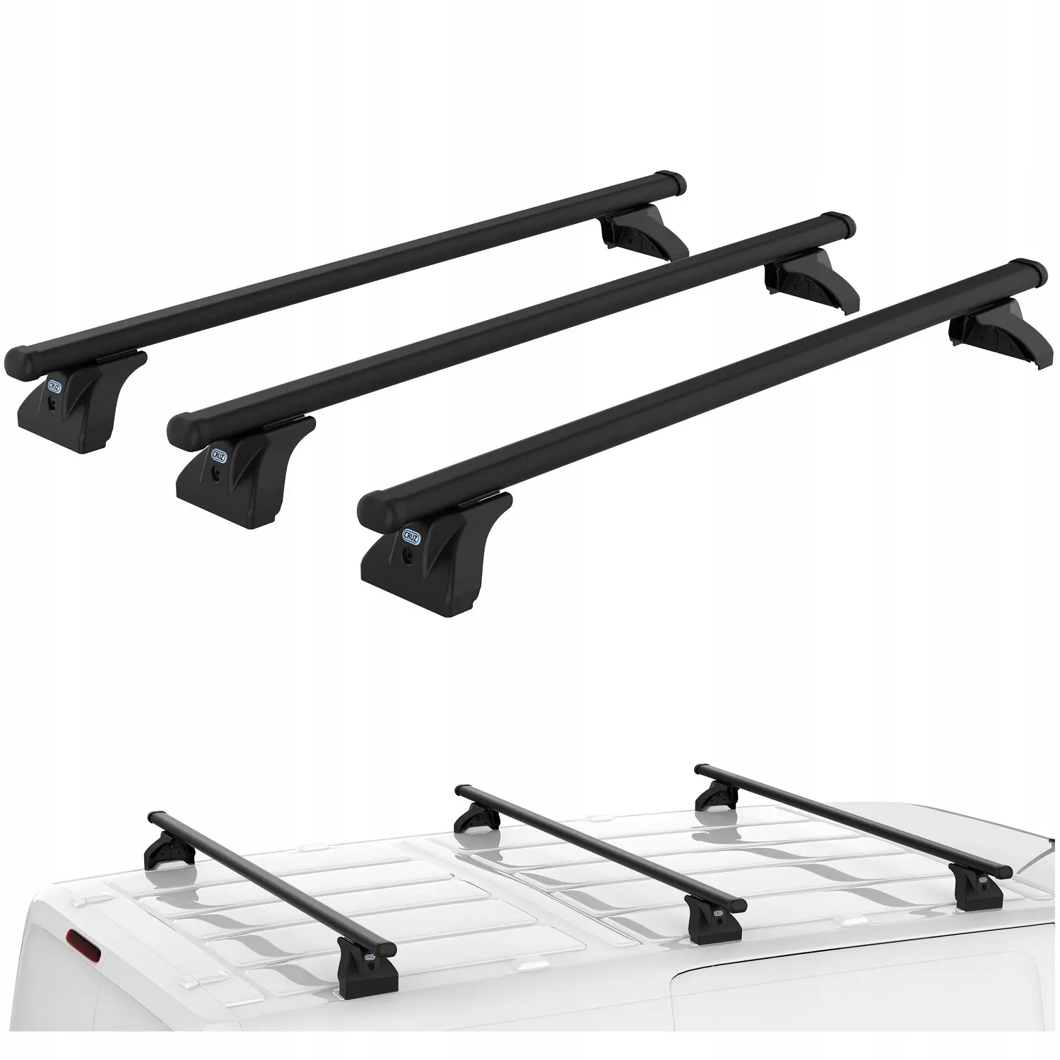 Takstativ Renault Trafic / Opel Vivaro / Fiat Talento / Nissan Primastar / Nissan NV300 │ for L1H2 og L2H2 Cruz Cargo Xpro - sett 3 stk. – bilde 4