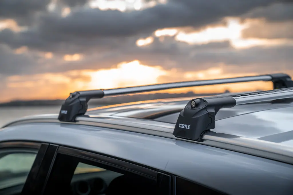 Takstativ Skoda Enyaq  iV 2020 -> / Volvo XC90 II 2014 -> │ Turtle Air2 Roof Rack Silver - sett 2 stk. Image 16