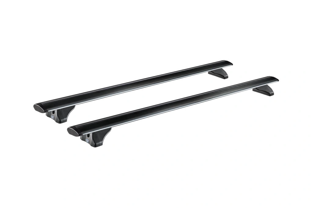 Takstativ Tesla Model S 2012 - 2016 │ Genuine® Cruz Airo Fix Dark 133 Roof Racks - sett 2 stk. Image 1