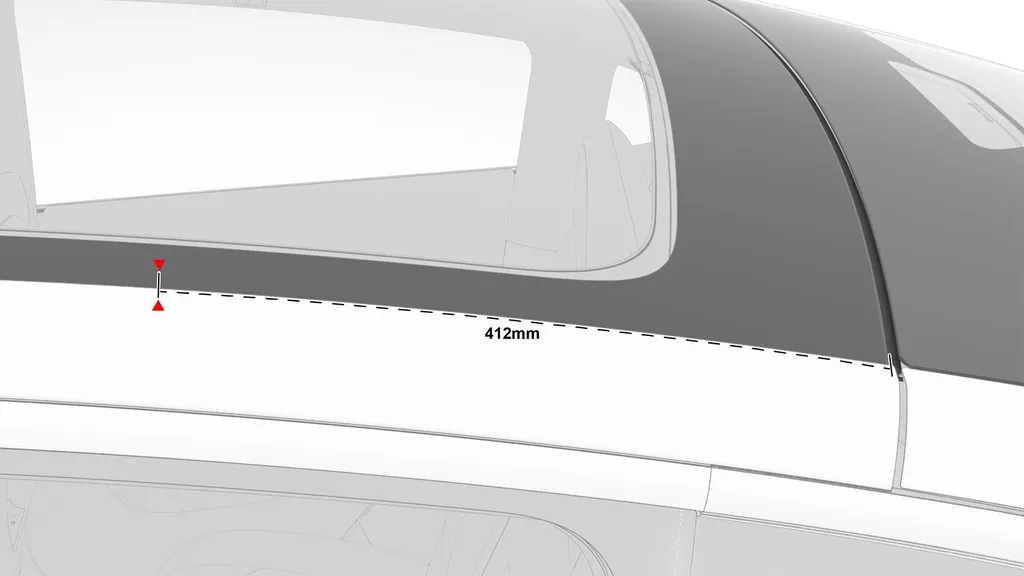 Takstativ Tesla Model Y 2020 -> │ Air Roof Rack Black - sett 2 stk. Image 6