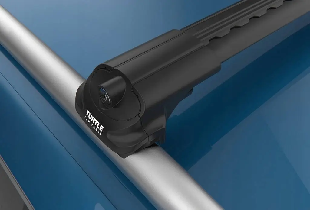 Takstativ Toyota Land Cruiser J120 2002 - 2009 / Isuzu D-Max II 2012 - 2019 │ Turtle Air1 Roof Rack Black – bilde 2