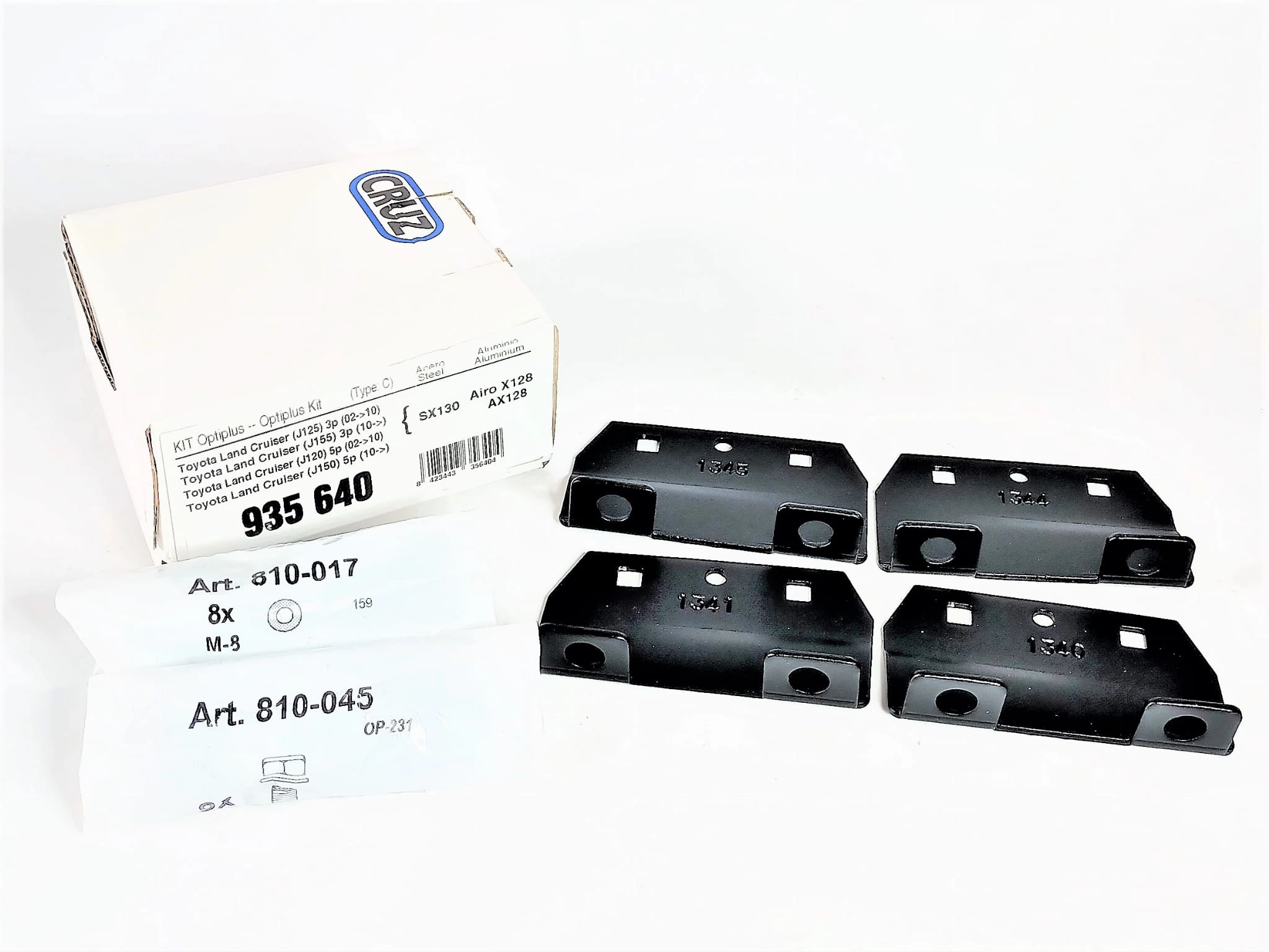 Takstativ Toyota Land Cruiser J120 / J150 │ for modeller uten takrails - Cruz 935640 Airo Dark X128 - sett 2 stk. – bilde 5