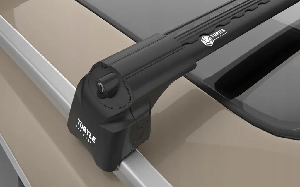 Takstativ Volvo V60 II 2018 -> / Lexus NX I 2014 - 2021  │ Turtle Air2 Roof Rack Black - sett 2 stk. Image 2