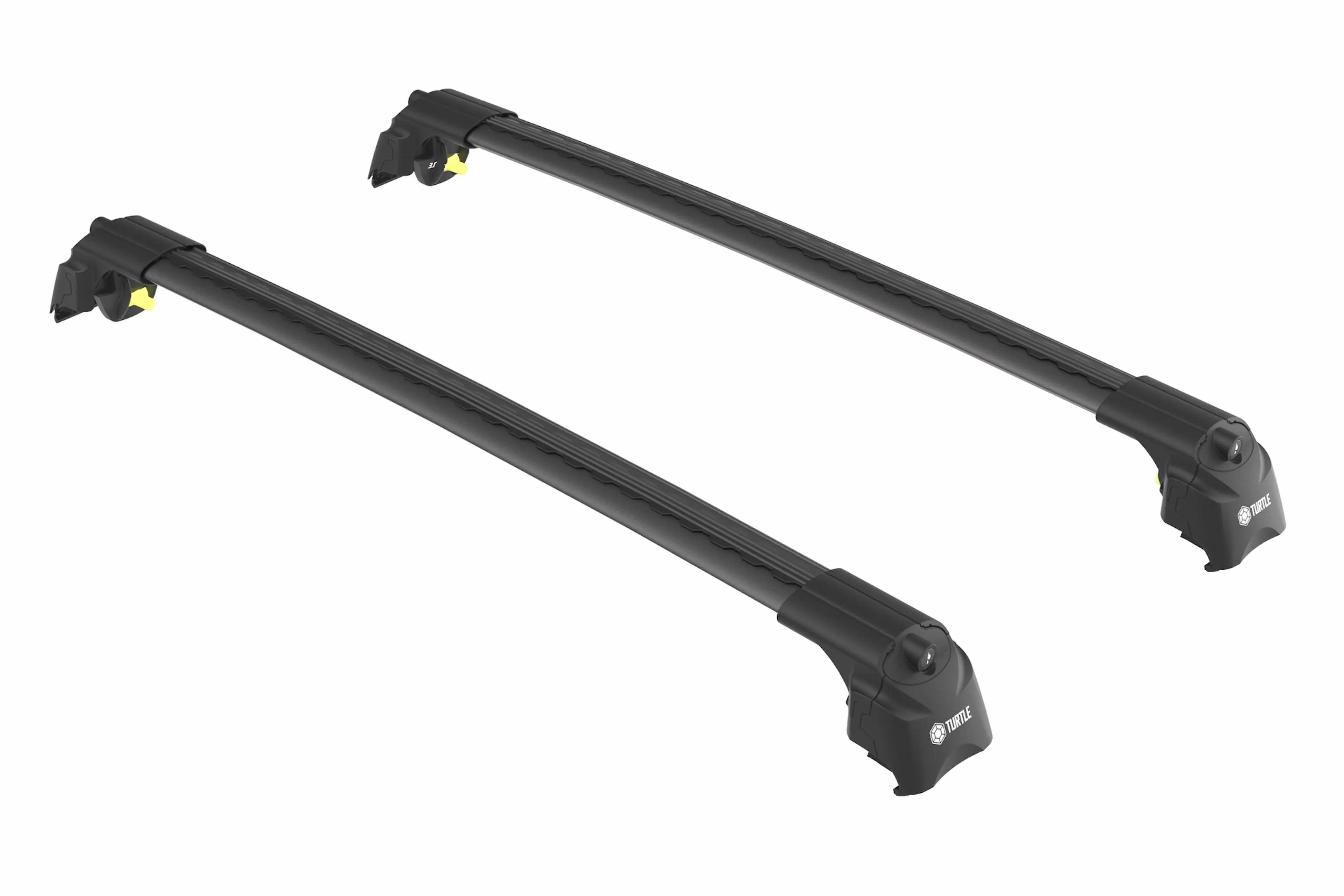 Takstativ Volvo V60 II 2018 -> / Lexus NX I 2014 - 2021  │ Turtle Air2 Roof Rack Black - sett 2 stk. Image 5