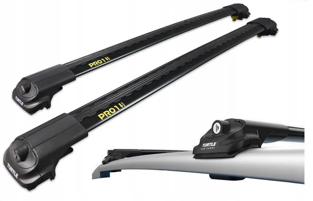 Takstativ Volvo XC70 II 2007 - 2016 │ Turtle Air1 Roof Rack Black Image 4
