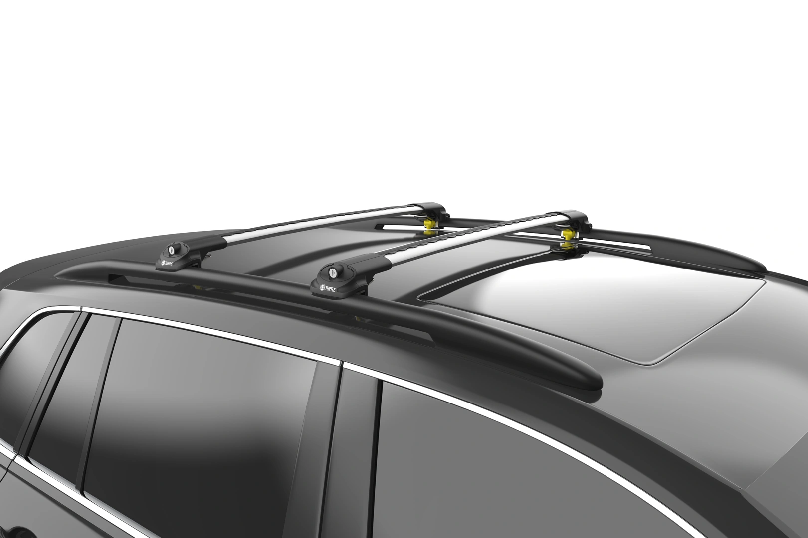 Takstativ VW Touran I 2003 - 2015 │ Turtle Air1 Roof Rack Silver - sett 2 stk.