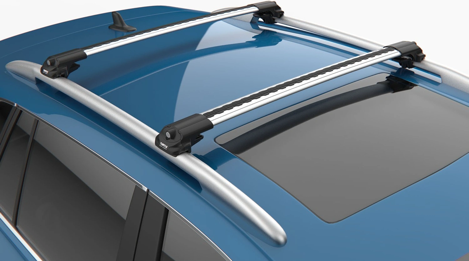 Takstativ VW Touran I 2003 - 2015 │ Turtle Air1 Roof Rack Silver - sett 2 stk. – bilde 7