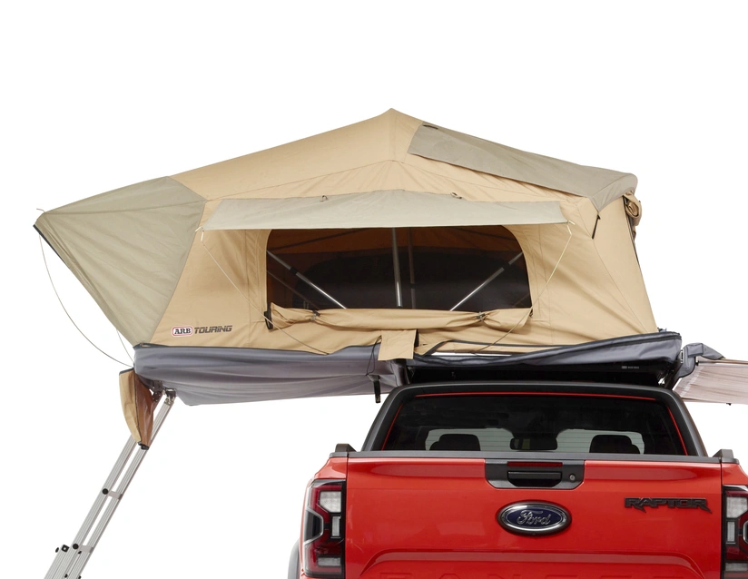 Taktelt ARB Flinders med stige – rask oppsett, solid ABS-gulv, madrass og LED-lys (140 x 240 cm) Image 12