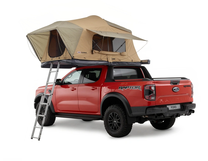 Taktelt ARB Flinders med stige – rask oppsett, solid ABS-gulv, madrass og LED-lys (140 x 240 cm) Image 9