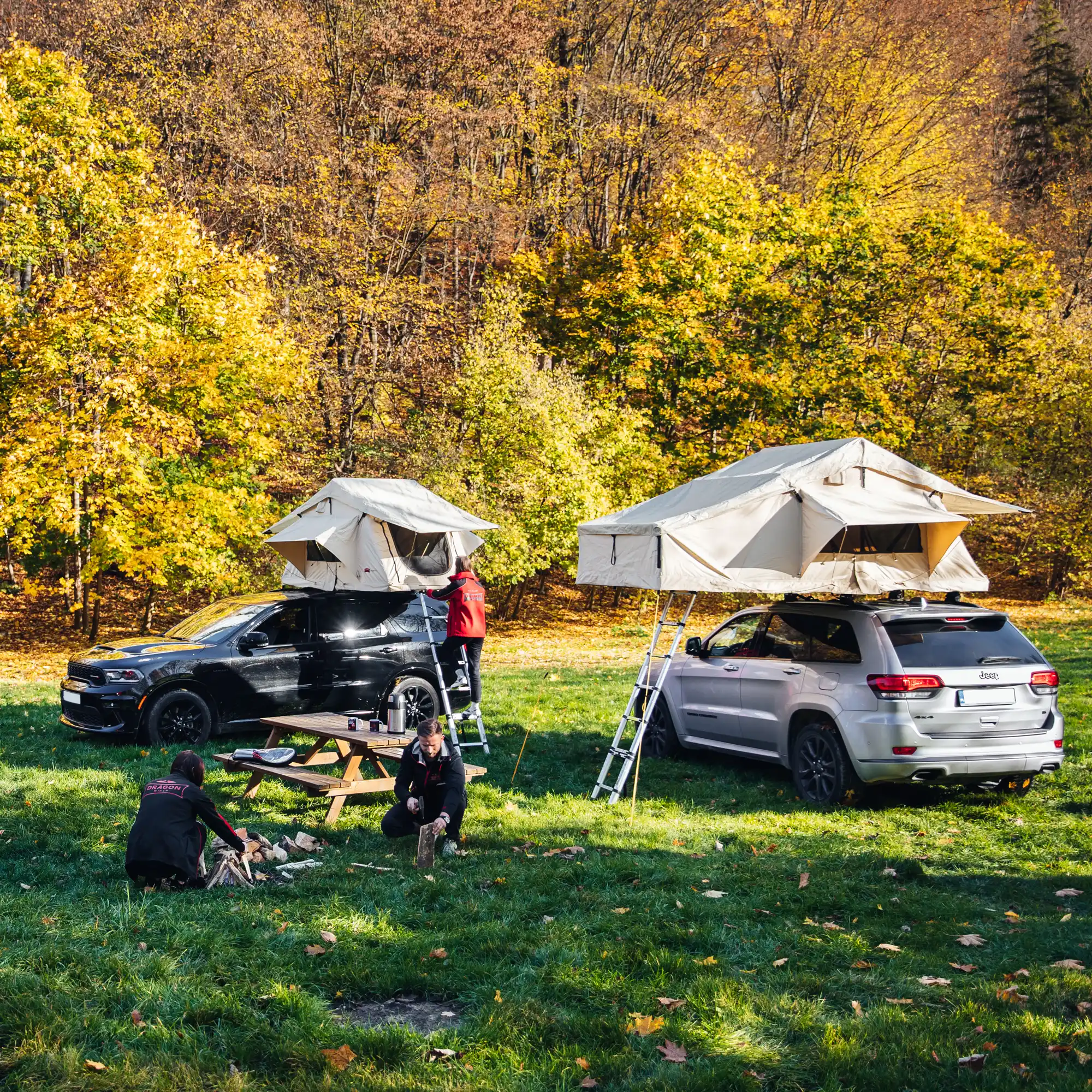 Taktelt Dragon 2.4 x 1.2 m – lett taktent for SUV, pickup, varebil og personbil 56 kg – bilde 14