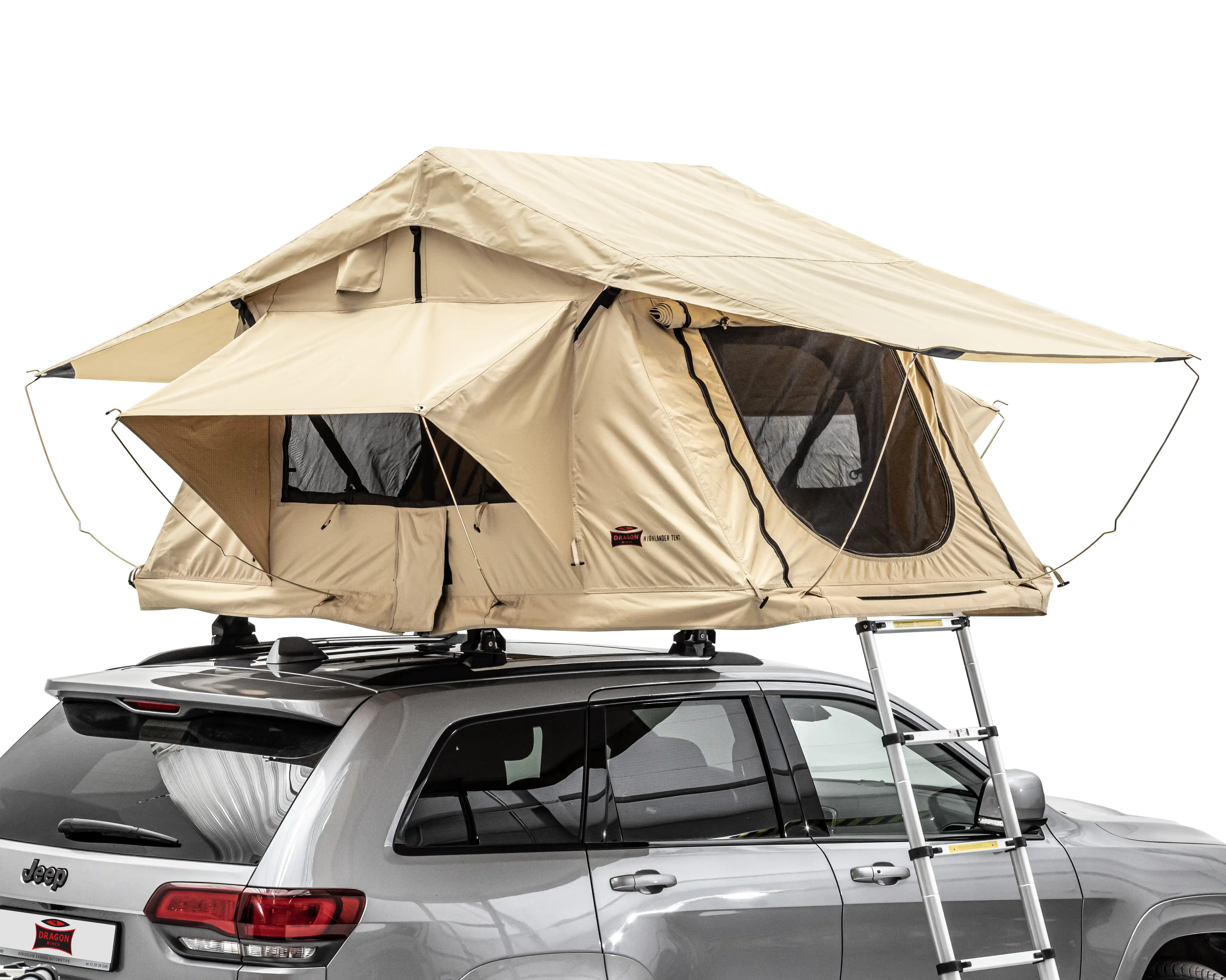 Taktelt Dragon 2.4 x 1.2 m – lett taktent for SUV, pickup, varebil og personbil 56 kg – bilde 4